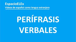 TEST de perífrasis verbales  Aprender español [upl. by Diane-Marie]