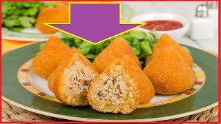 Como Fazer Coxinha Fitness  Receita Super Facil [upl. by Crowe896]