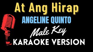 At Ang Hirap  Angeline Quinto II MALE KEY Karaoke Version [upl. by Francie498]