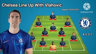 Chelsea Potential Line Up With Dusan Vlahovic Season 20242025  Transfer Winter January 2025 [upl. by Auhso456]