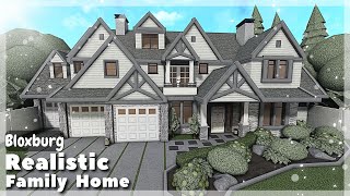 BLOXBURG Realistic Family Home Speedbuild  Roblox House Build [upl. by Alaek308]