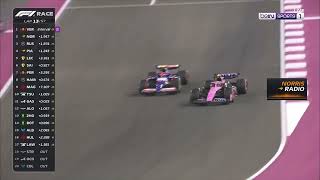 Pierre Gasly overtake on Yuki Tsunoda Qatar GP 2024 [upl. by Cheslie]