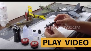 Neat and Handy Airbrush Review  Model Building and Miniature Painting Airbrush for Beginners [upl. by Ellezaj]