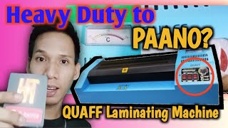 HOW TO Use QUAFF Laminating Machine  HowsTops [upl. by Bathsheeb]