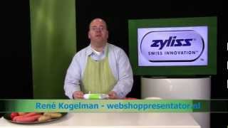 Video review Zyliss Multipeeler elektrische schiller gepresenteerd door presentator Rene Kogelman [upl. by Dickman]