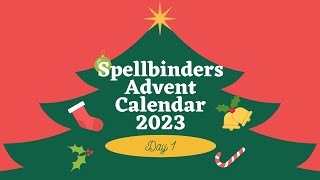 Spellbinders Advent Calendar 2023 Day 1  Card [upl. by Leidba627]