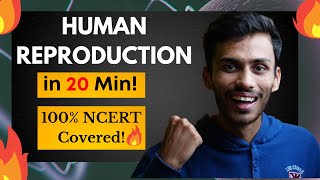 Human Reproduction FAST One SHOT🔥 Full Revision in 20 Min  Class 12  NEET [upl. by Jarrid]