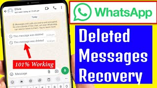 How to Recover Whatsapp Deleted Messages  Whatsapp deleted messages recovery app [upl. by Dnomaid]