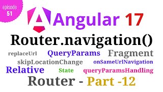 Angular 17  Episode  51  Routernavigation Programmatically Angular Router  Part12  Hindi [upl. by Severn]