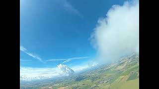 RC Radian glider in strong thermals  on board view [upl. by Thirza]