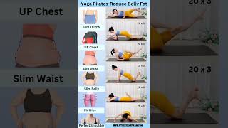 Yoga PilatesReduce Belly Fat  Pilates Yoga  Yoga Pilates Workout  shorts  fitnessmantram [upl. by Noryb]