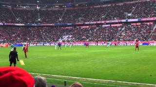 FC Bayern vs Greuther Fürth Spielszenen  Stimmung Südkurve  HD [upl. by Aerdnaed]