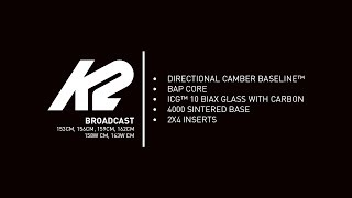 K2 Broadcast Snowboard  2020 K2 Snowboards [upl. by Ydnam]