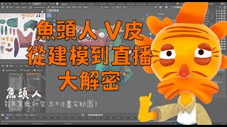 魚頭人 V皮 從建模到直播 大解密 [upl. by Yetsirhc308]