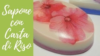 Tutorial Saponette decorative con carta di riso decorative soap with rice paper engsub [upl. by Muhammad792]