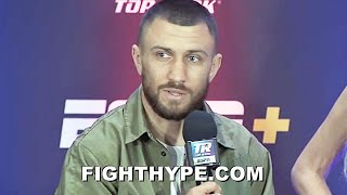 LOMACHENKO TELLS TEOFIMO LOPEZ quotI WANT THIS FIGHT AGAINquot VOWS TO SHOW quotBEST SKILLquot VS NAKATANI [upl. by Engdahl]