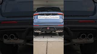 2025 Ford Explorer ST with Thermal RampD 3quot exhaust before amp after [upl. by Glenine]