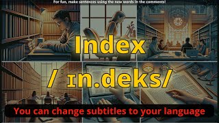 Index meaning with 5 examples [upl. by Allisirp]