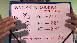 Wacken So wird das Wetter erstes Video [upl. by Ahsyen]