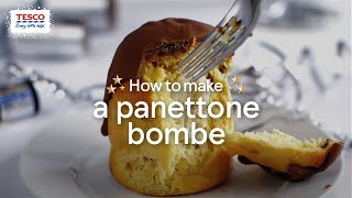 How to Make a Panettone Bombe  Tesco Food [upl. by Malva]