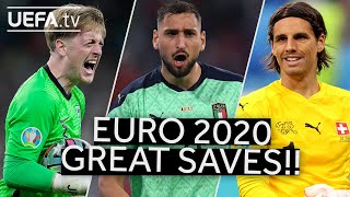 PICKFORD DONNARUMMA SOMMER  Great EURO 2020 SAVES [upl. by Ahsiekel]