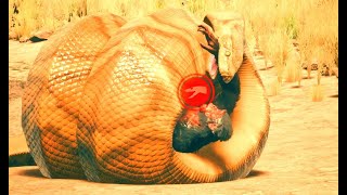 African Rock Python Try to Swallow My Clan In Ancestors Ep169 [upl. by Lowney783]