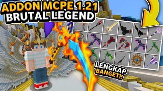 ADDON BRUTAL LEGEND MCPE 120121 TERBARU ADDON SENJATA LEGENDARIS MCPE 121 [upl. by Ylrebmit]