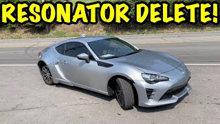 2017 Toyota 86 w RESONATOR DELETE [upl. by Darnall]