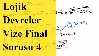 Sayısal Tasarım Vize ve Final Soruları 4 Lojik Devre Tasarımı Vize Final Soruları ve Cevapları [upl. by Haras]