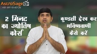 कुण्‍डली देख कर भविष्‍यवाणी कैसे करें  2 Minute Astrology Tutorial [upl. by Pierette105]