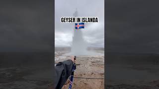 GEYSER in ISLANDA 🇮🇸 humor travel [upl. by Eimme]