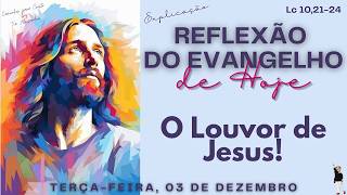 REFLEXÃO DO EVANGELHO DE HOJE 03122024  Explicação  O Louvor de Jesus [upl. by Etteluap458]