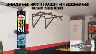 Installation d’une barre de traction dans mon box  garage Mancave v2 [upl. by Lustick]