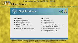 Early Versus Delayed Laparoscopic Cholecystectomy After ERCP For The Management Of Cholecystocho [upl. by Adnirim]