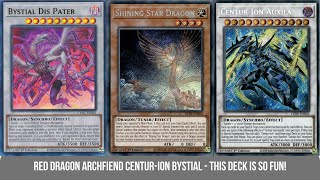 Red Dragon Archfiend Bystial Centurion Deck  My New Favorite Deck [upl. by Acirem]