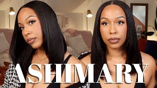 NEW FAVORITE WIG  Yaki Straight Glueless Bob Wig Pre Cut HD Lace  w LAYERS  Ft Ashimary Hair [upl. by Nosduh]