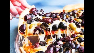 The ULTIMATE Loaded Olive Pizza Recipe [upl. by Jeconiah439]