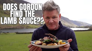 Will Gordon Ramsay Find the Lamb Sauce Cooking Lamb Chops [upl. by Aamsa379]