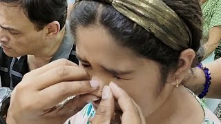 nose piercing process for few minutes completed in delhinose Piercedpiercing nose trending [upl. by Gillie]