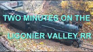 Two Minutes on the Ligonier Valley RR modelrailroad hoscale prr [upl. by Odlareg]