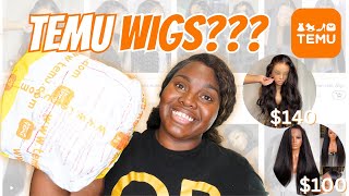 TEMU WIGS I Ordered A Bunch Of Wigs From Temu Yes Im Just As SHOCKED As You Are [upl. by Yessydo507]