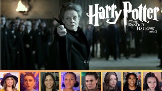 Reactors Reacting to MINERVA MCGONAGALL VS SNAPE  Harry Potter and the Deathly Hallows Pt 2 2011 [upl. by Ainesy]