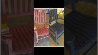 Vintage rocking chair makeover repaired and repainted by Guitar man3yt [upl. by Craggie623]