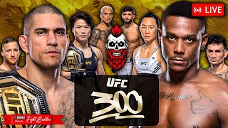 🔴UFC 300 ALEX PEREIRA x JAMAHAL HILL  ZHANG x YAN  GAETHJE x HOLLOWAY  LIVE Fight Commentary [upl. by Haelhsa776]