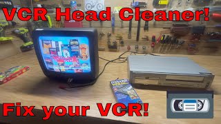 Maxell VCR Head Cleaner Review How to Clean Your VCR Heads with the Maxell Dry Tape [upl. by Onailime]