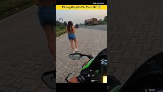 Flirting Cute Girl With Rapido Rider 🥰flirting cutgirl rapido rider motovlog ninja001vlogs [upl. by Ciel]