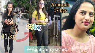 My Weight Gain Journey  How I Gained Weight fast  41 kilos to 58 kilos  Weight Gain In Budget [upl. by Ardiedak14]