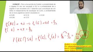 Probabilidade Eventos Independentes e Intersecção de Eventos [upl. by Juieta]