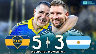 MESSI E RIQUELME JUNTOS NA SUA DESPEDIDA DO FUTEBOL UM REENCONTRO EMOCIONANTE DAS LENDAS ARGENTINA [upl. by Odlanir279]