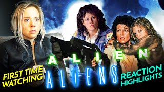 Mia discovers ALIEN 1979 amp ALIENS 1986 Movie Reactions FIRST TIME WATCHING [upl. by Prem]